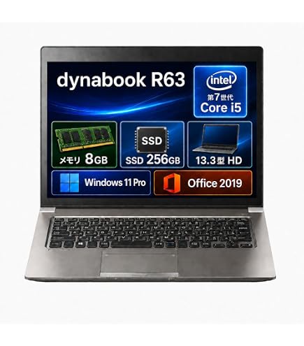 Amazon.co.jp: 【整備済み品】ノートパソコン 東芝 U63 13.3型FHD(1920