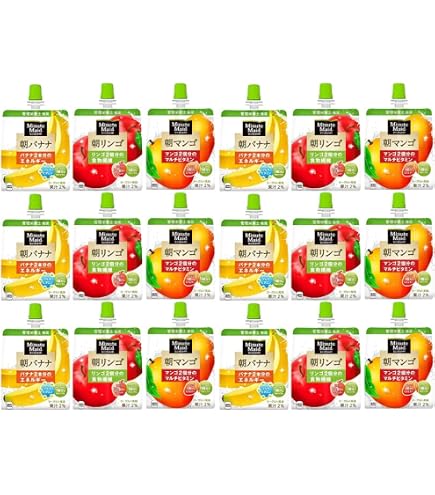 Amazon.co.jp: 「ゼリー飲料180g 朝バナナ12個・マンゴ6個・りんご6個