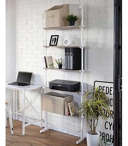 Amazon｜山善(YAMAZEN) フリーラック (突っ張り) スリム 幅63×奥行25