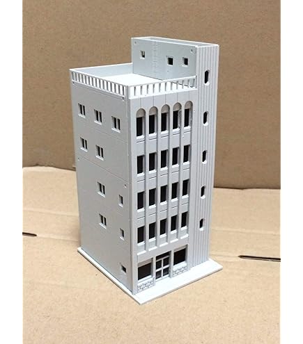 Amazon | 【ふきの芽】Nゲージ用ストラクチャー（ビル15） | 鉄道模型 通販
