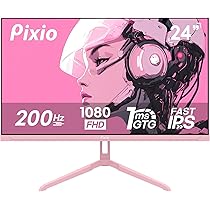 Pixio PX248WAVE ゲーミングモニター 23.8型 ピンク 美品 Pixio PX248 Wave Pink ゲーミングモニター 23.8インチ 200Hz