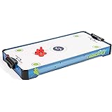 Sport Squad HX40 40インチ テーブルトップ エアホッケーテーブル 子供と大人用 - 電動モーターファン - プッシャー2個とエアホッケーパック2個付き - 床、テーブルトップ、寮の部屋での遊びに最適