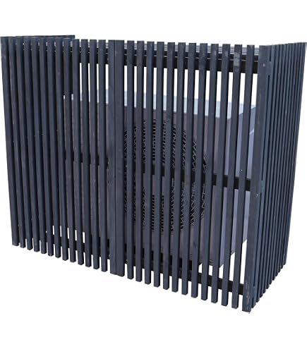 Amazon.co.jp: vidaXL エアコンカバー ブラック 100 x 50 x 70 cm