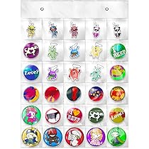 缶バッチ、ラバーストラップ、アクリルキーホルダー Amazon｜ETLIFE ウォールポケット 【特大ポケット グッズ収納】 缶