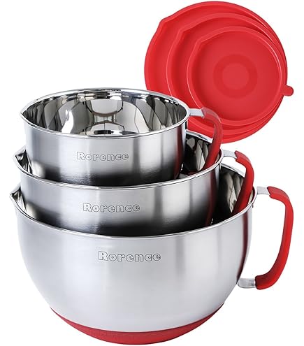 Amazon | Rorence ミキシングボウルセット:ステンレススチール