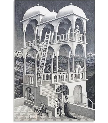 Amazon.co.jp: M.C.エッシャー M.C. Escher (Drawing Hands) アート