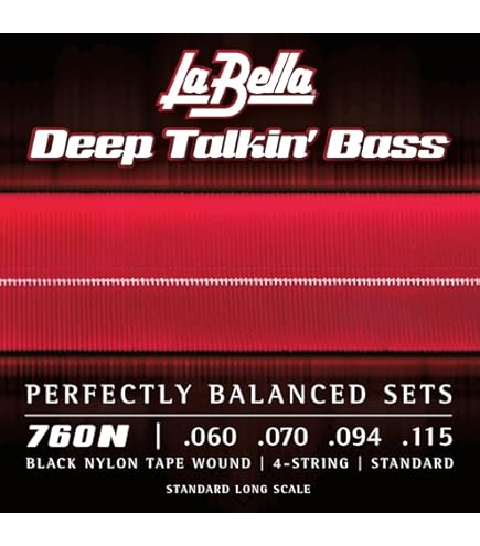 Amazon | La Bella 760FL/Deep Talkin' Bass/Light/043-104/Stainless