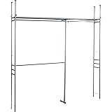 アビライト ツッパリ式クローゼットハンガーラック(奥行30cm)ハイタイプ ワイド SK-80H W