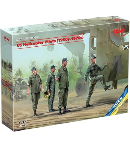 Amazon | 1/35 ヘリコプターパイロット 兵士 レジンモデルキット