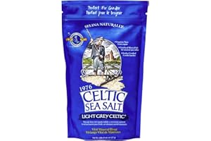 Light Grey Celtic Sea Salt 1 Pound Resealable Bag – Additive-Free, Delicious Sea Salt, Perfect for Cooking, Baking and More - Gluten-Free, Non-GMO Verified, Kosher and Paleo-Friendly
