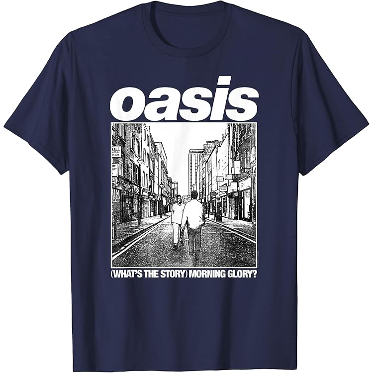 Amazon | Oasis – Amazon Exclusive WTSMG Logo Navy Tシャツ | T