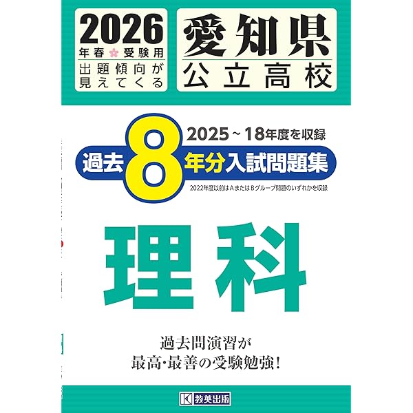 愛知県公立高校 過去8年分入試問題集 数学 2026年春受験用 | 教英出版