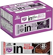 【Amazon.co.jp 限定】inバー プロテイン ベイクドビター (14本入×1箱) 甘さ控えめ しっとり焼きチョコバータイプ 高タンパク10g 糖質40%オフ