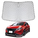 トヨタ エスティマ 50系 専用サンシェード 車 フロント 2006.7～2019.10 TOYOTA ESTIMA 50系 フロントガラス用 UVカット 日よけ 車中泊 遮光 断熱 折り畳み式 Previa 50系 アクセサリー カスタム エスティマ50系パーツ(シルバー, エスティマ 50系 厚い6層)