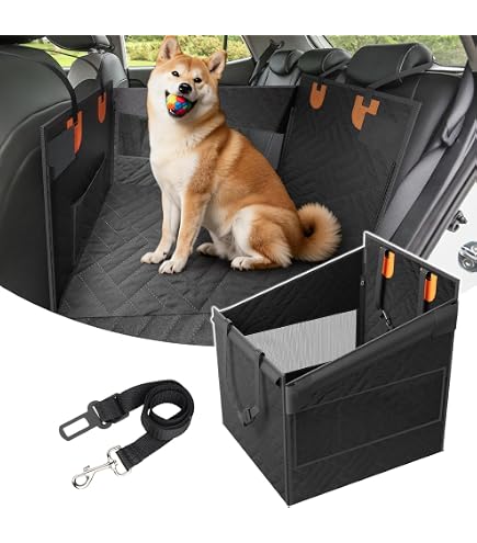 Amazon.co.jp: ペットドライブシート 犬用 車 後部座席 半分タイプ