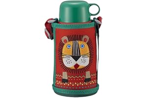 タイガー魔法瓶(TIGER) タイガー 水筒 600ml 直飲み コップ 付 2WAY ステンレス ボトル ポーチ付き サハラ コロボックル ライオン MBR-C06GRN