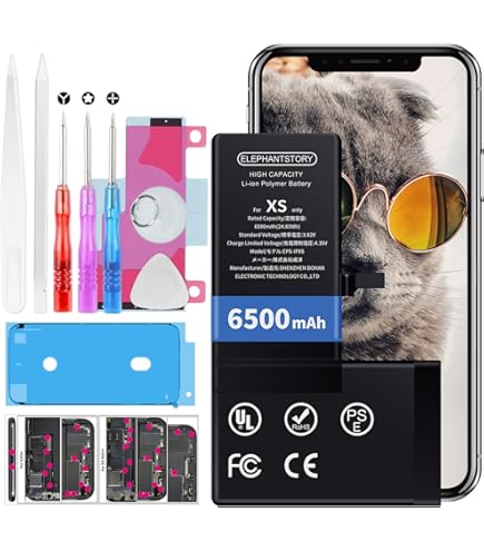 Amazon.co.jp: For iPhone XS Max Battery, Compatible Large