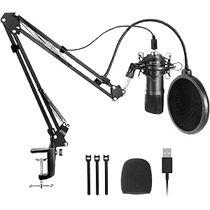 Antarc コンデンサー マイク セット ポップガード ショックマウント 日本語 説明書 付属