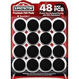 Felt Furniture Pads X-PROTECTOR - 48 Premium Felt Pads Floor Protector - Chair Felts Pads for Furniture Feet Wood Floors - Be