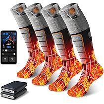Amazon.co.jp: 【3足/2足/1足入り】電熱ソックス 自動接続 つま先発熱