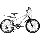 Amazon サスペンション付 クロスバイク 子供用自転車 インチ ｌｅｎｊｏｙ ｓｐｏｒｔ ｌｓ２０ ８ｓ 自転車 軽量アルミフレーム キッズバイク オススメ おしゃれ かっこいい 小学生 入学 入園 6歳 7歳 8子供用 自転車 Mtb マウンテンバイク サスペンション キッズ