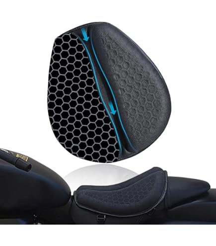 Motorcycle Seat Cushion Comfort Cover 3D Gel Shockproof Mat Pad - View #3