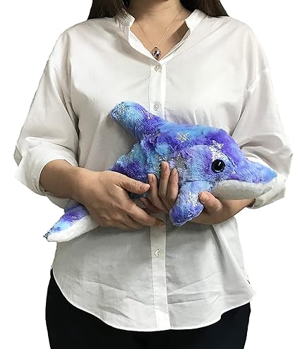 Amazon.co.jp: ザ・アクセス ぬいぐるみ イルカ レインボー ふわふわ