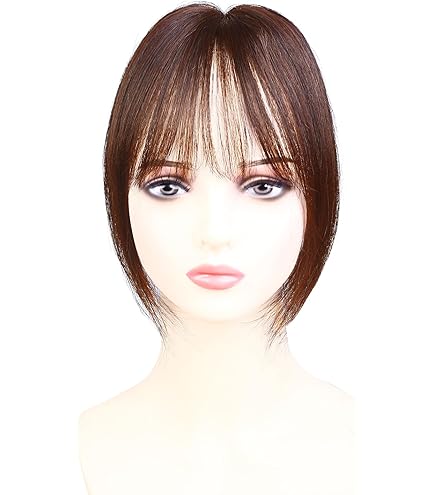Amazon.co.jp: YOYO 部分ウィッグ 人毛100％ 分け目専用 前髪ウィッグ