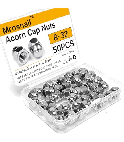 3/8-16 Acorn Cap Nuts, 25pcs - 304 Stainless Steel Hardware Nuts, Acorn Hex Cap Dome Head Nuts (Silver - View #4