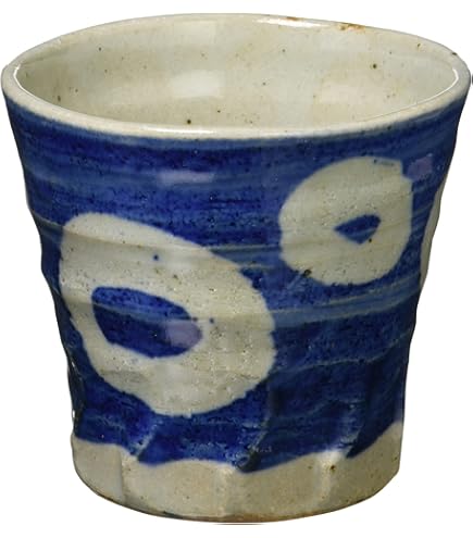 美濃の古陶 Amazon｜美濃焼 呑む器 削ぎ入り ロックカップ 太錆十草 K43137