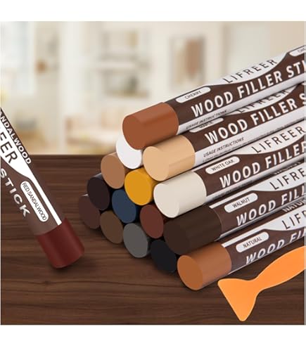 Wood Furniture Repair Kit - 12 Colors Wood Fillers & Touch Up Paint