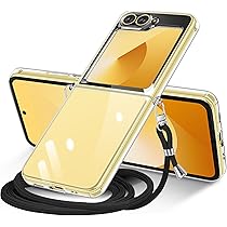 Amazon.co.jp: Galaxy Z Flip 6 用 ケース クリア ショルダー