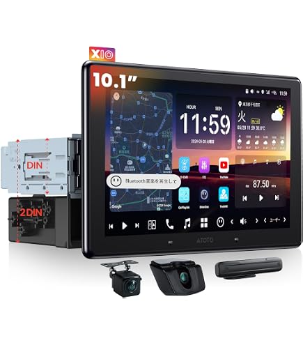 カーナビ ATOTO x10G 225E Amazon.co.jp: ATOTOZONE X10 Android カーナビ、8G+128G 1 DINカー