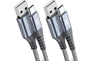USB Type C ケーブル【2M/2本セット】Sweguard USB-C & USB-A 3.1A USB C ケーブル【QC3.0対応 急速充電】 タイプc 充電 iPhone17 16/iPhone 15 Pro MAX, iPad Pro,Samsung Galaxy S26/S25/S24/S23/S22/S21/S20,Sony,Xiaomi,Pixel,Type-c機種対応(灰)
