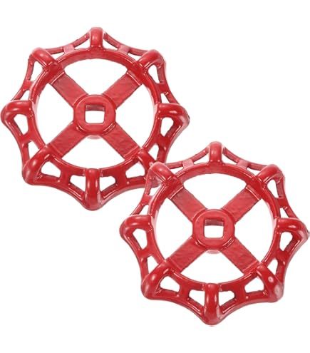 Amazon | uxcell 外部用蛇口ハンドル 2個8 x 8mm-丸いホイールハンドル