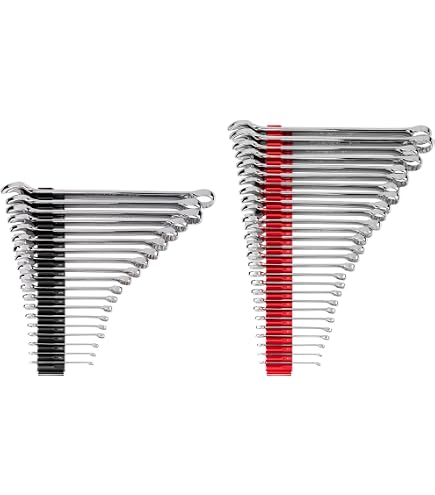 TEKTON 23-Piece Service Wrench Set – 19-50mm, Open-End Access Wrenches With Drive Square, Made In USA