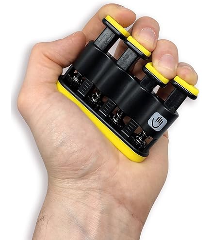 QUMOX Finger Exerciser - Adjustable Tension Hand Strengthener For Musicians & Athletes