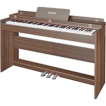 Amazon | IKTMI 電子ピアノ 88鍵盤 ハンマーアクション鍵盤 木製