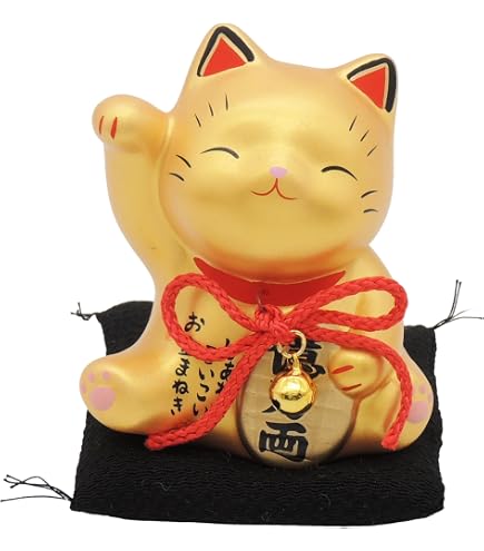 Amazon.co.jp: 豪徳寺 招き猫 2号 6cm 金運アップ 開運 地上最強 彩絵