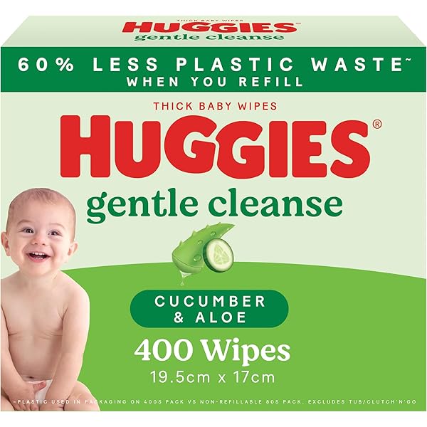 Nice N Clean Green Tea Baby Wipes Cucumber Scent Green Tea Nice N