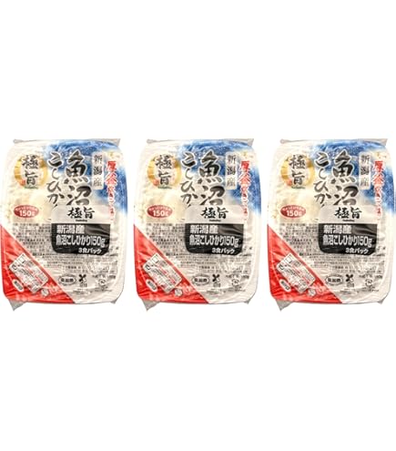 Amazon | 吉兆楽 雪蔵氷温熟成 南魚沼産こしひかりパックごはん 180g