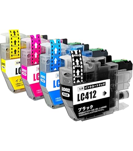 brother LC412 インク Amazon.co.jp: Brother用 LC412-4PK 互換インクカートリッジ ブラザー