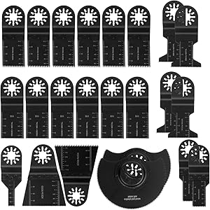 T98 ブレードカットソー マルチツール用替刃セット 23点 日立 マキタ ボッシュ等多機種対応 木材釘金属切断 先端工具セット 鋸刃互換 電動工具アクセサリー メタル