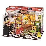 つくるんです® 日本語説明書付 DIY ミニチュアハウス ドールハウス DGシリーズ (アメリカンガレージ)