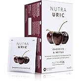 NUTRAURIC - Uric Acid Support - Containing Natural Cherry & Nettle - 20 Enveloped Tea Bags - by Nutra Tea - Herbal Tea