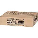 [山善] 簡易トイレ 【日本製】 30回分 (凝固剤/汚物袋/処理袋) 携帯トイレ 災害用トイレ 防災 断水 介護 非常用 簡易トイレ用ウエルポリマー12g YKT-30