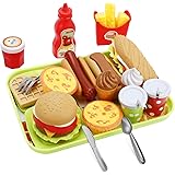 FlyCreatままごとおもちゃ おままごとセット ハンバーガー フライドポテト 洋食さん キッチン おもちゃ ごっこ遊び 子供用 教育玩具 ままごと遊び 女の子 男の子 料理ごっこ おもちゃ 子供 室内オモチャ 2歳 ３歳 4歳 ５歳 ６歳 玩具 子ども 知育玩具 早期学習認知 食べ物 切る遊び おもちゃ 幼稚園 教具 保育園 児童館用品 入園 入学 キッズ 小学生 プレイ 家族と一緒に遊べるおもちゃ 贈り物 ギフト 誕生日 クリスマス 子供の日 お祝い プレゼント