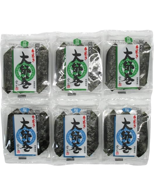 大師巻 川崎銘菓 贈答用 18袋入 Amazon.co.jp: 川崎 堂本 大師巻 18袋入贈答用箱（醤油味9袋・塩味9袋