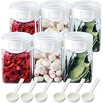 Amazon｜タケヤ公式 保存容器 6個セット 角型 300ml スプーン付き
