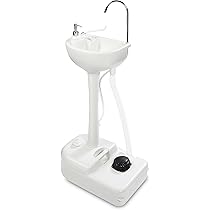 ポータブル手洗いスタンド フットポンプ式キャンプやキッチンカーなどなど